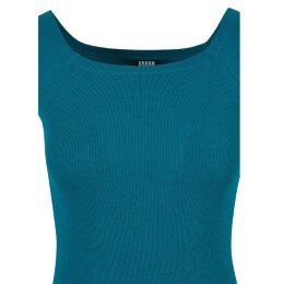 Urban Classics - TB1501 - Ladies Off Shoulder Rib Dress - watergreen