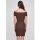 Urban Classics - TB1501 - Ladies Off Shoulder Rib Dress - brown