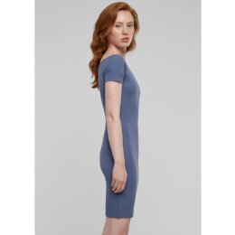 Urban Classics - TB1501 - Ladies Off Shoulder Rib Dress - vintageblue