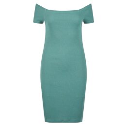 Urban Classics - TB1501 - Ladies Off Shoulder Rib Dress - paleleaf
