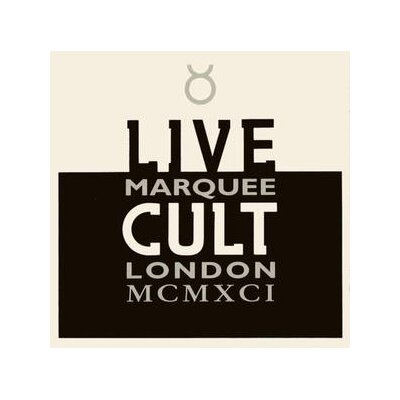 CULT, THE - LIVE CULT (MARQUEE LONDON MCMXCI) REISSUE - CD