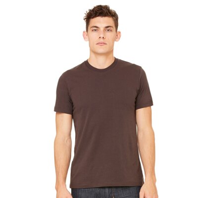 Bella + Canvas - 3001 Unisex Jersey Crewneck T-Shirt - brown M