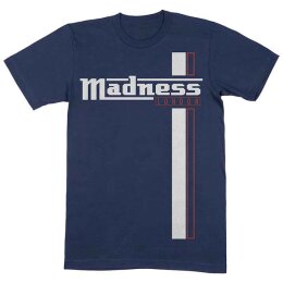 Madness - Stripes - Unisex Shirt - navy blue- T-Shirt M
