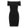 Urban Classics - TB1501 - Ladies Off Shoulder Rib Dress - black