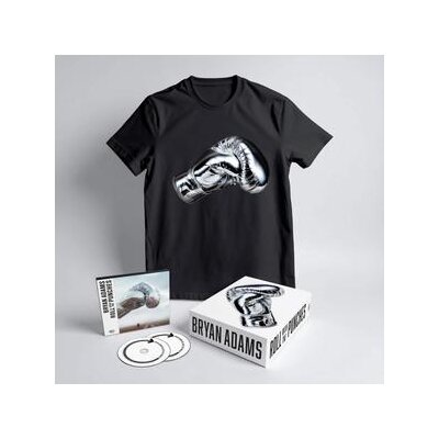 ADAMS, BRYAN - ROLL WITH THE PUNCHES - T-SHIRT (L) + CD BOX SET - CD