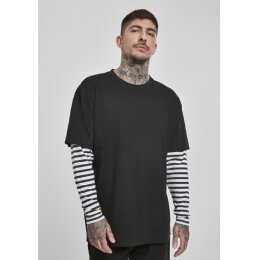 Urban Classics - TB3498 Oversized Double Layer Striped...