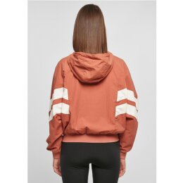 Urban Classics - TB2664 - Ladies Crinkle Batwing Jacket- terracotta/whitesand