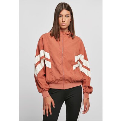 Urban Classics - TB2664 - Ladies Crinkle Batwing Jacket- terracotta/whitesand L