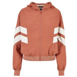 Urban Classics - TB2664 - Ladies Crinkle Batwing Jacket- terracotta/whitesand L