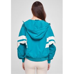 Urban Classics - TB2664 - Ladies Crinkle Batwing Jacket- watergreen/whitesand