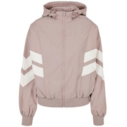 Urban Classics - TB2664 - Ladies Crinkle Batwing Jacket- duskrose/whitesand