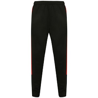 Finden+Hales - Adults Knitted Tracksuit Pants - LV881 - black/red