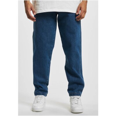 DEF - Tapered Loose Fit Denim Jeans - DFJS193 - midblue washed