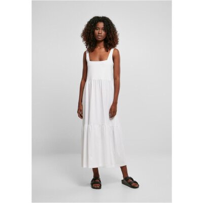 Urban Classics - TB4784 - Ladies 7/8 Length Valance Summer Dress - white