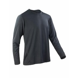 Spiro - S254M - Unisex Quick Dry LS Shirt - black L