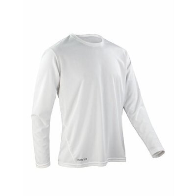Spiro - S254M - Unisex Quick Dry LS Shirt - white