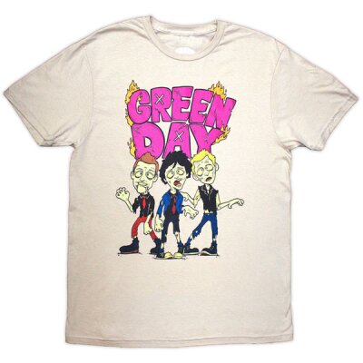 Green Day  - Walking Zombies - sand  - T-Shirt L