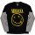 Nirvana - Yellow Happy Face - black/grey - Layered Longsleeve T-Shirt
