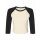 Bella + Canvas - 1200 - Womens Micro Rib 3/4 Raglan Baby Tee - Natural / Black M