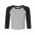 Bella + Canvas - 1200 - Womens Micro Rib 3/4 Raglan Baby Tee - Athletic Heather / Black