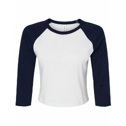 Bella + Canvas - 1200 - Womens Micro Rib 3/4 Raglan Baby...