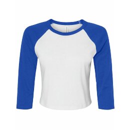 Bella + Canvas - 1200 - Womens Micro Rib 3/4 Raglan Baby...