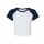 Bella + Canvas - 1201 - Women´s Micro Rib Raglan Baby Tee - White / Navy