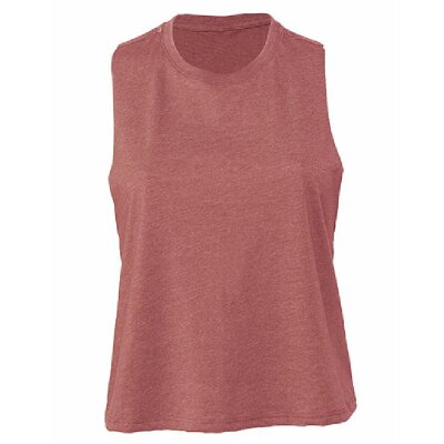 Bella + Canvas - 6682 - Women´s Racerback Cropped Tank - Heather Mauve