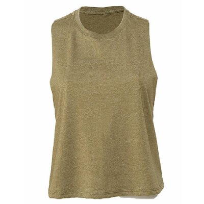 Bella + Canvas - 6682 - Women´s Racerback Cropped Tank - Heather Olive