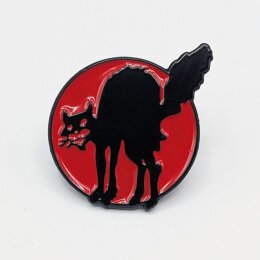 Schwarze Katze - Anarchy-Cat - Pin