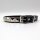 Nietengürtel - Gürtel mit silbernen Pyramidennieten - 1-Reihig - B017 - Echtleder - black XL
