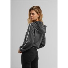 Urban Classics - Hooded Ladies Cropped Track Jacket (TB7135) - magnet L