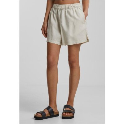 Urban Classics - TB6848 - Ladies Linen Mixed Boxer Shorts - softseagrass