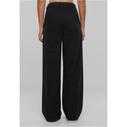 Urban Classics - TB6216 - Ladies Organic Pleated Cotton Pants - black