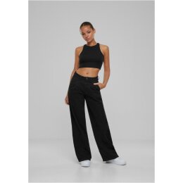 Urban Classics - TB6216 - Ladies Organic Pleated Cotton Pants - black 30