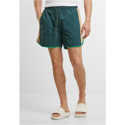 Urban Classics - TB7348 - Retro Look Swim Shorts - bottlegreen L