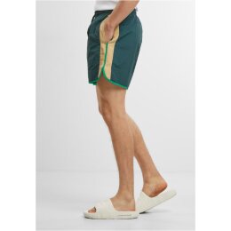 Urban Classics - TB7348 - Retro Look Swim Shorts - bottlegreen L