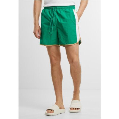 Urban Classics - TB7348 - Retro Look Swim Shorts - FrogGreen