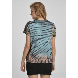 Urban Classics - TB3449 - Ladies Tie Dye Boyfriend Tee - black L