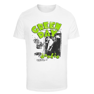 Urban Classics - MC1148 - Green Day Dookie Sketched up Tee -  white M