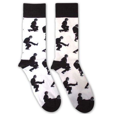 Monty Python - Unisex Ankle Socks - Silly Walks - white