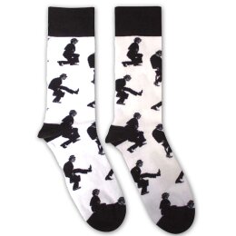 Monty Python - Unisex Ankle Socks - Silly Walks - white