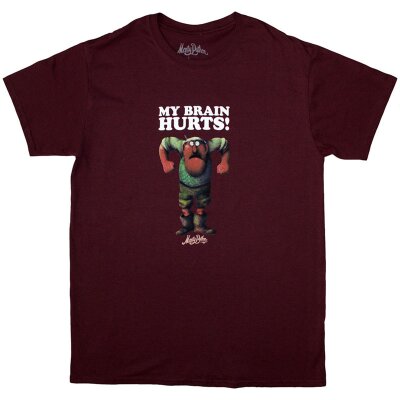 Monty Python - My Brain Hurts - maroon red - T-Shirt XL
