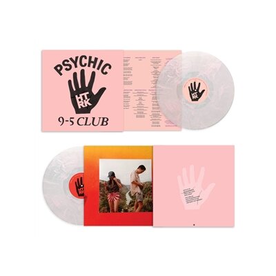 HTRK - PSYCHIC 9-5 CLUB  (CLEAR W/ PINK SWIRL VINYL) - LP
