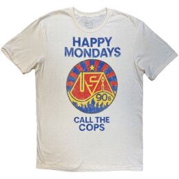 Happy Mondays -  Call The Cops - Unisex Shirt - natural -...