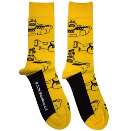 Beatles, the - Sub Outline Repeat - Ankle Sock - yellow...