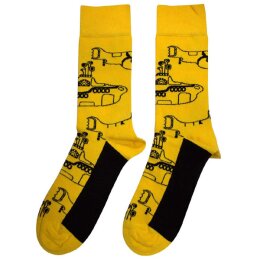Beatles, the - Sub Outline Repeat - Ankle Sock - yellow...