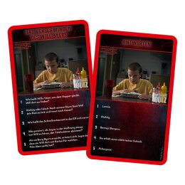 Stranger Things - Quiz Karten Spiel  - Quiz Box