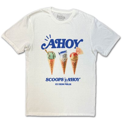 Stranger Things - Scoop Ahoy - white - T-Shirt