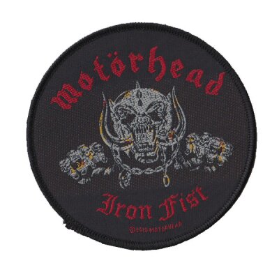 Motörhead - Iron Fist Skull - Patch (rund)
